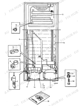 Взрыв-схема холодильника Unknown QT119R - Схема узла C10 Cold, users manual